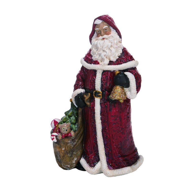 santa claus resin statue